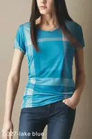 2013 burberry t-shirt mujer populaire coton london lake blue